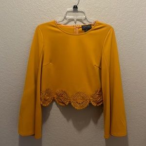 Bell sleeve crop top